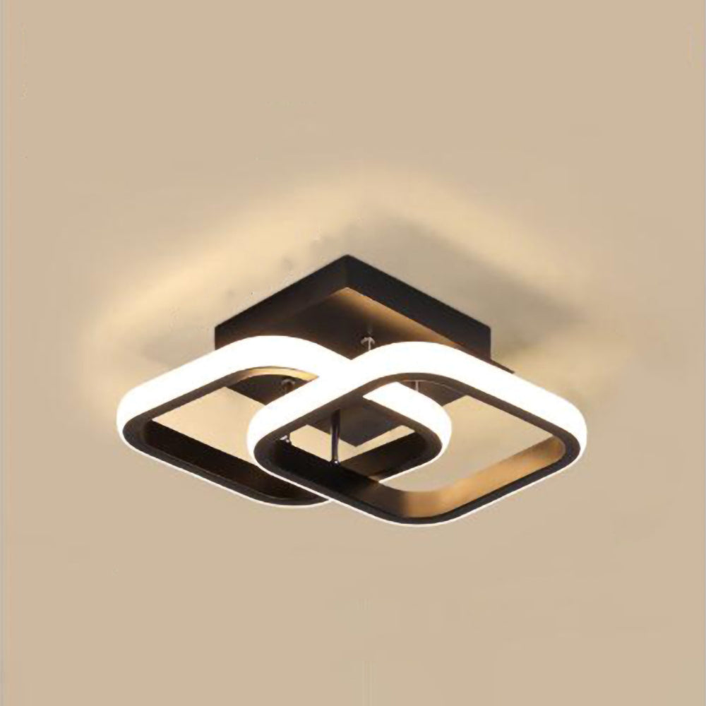 White LED Ceiling Light | Circular Flush Mount Design | Even Illumination for Hallways and Living Rooms
