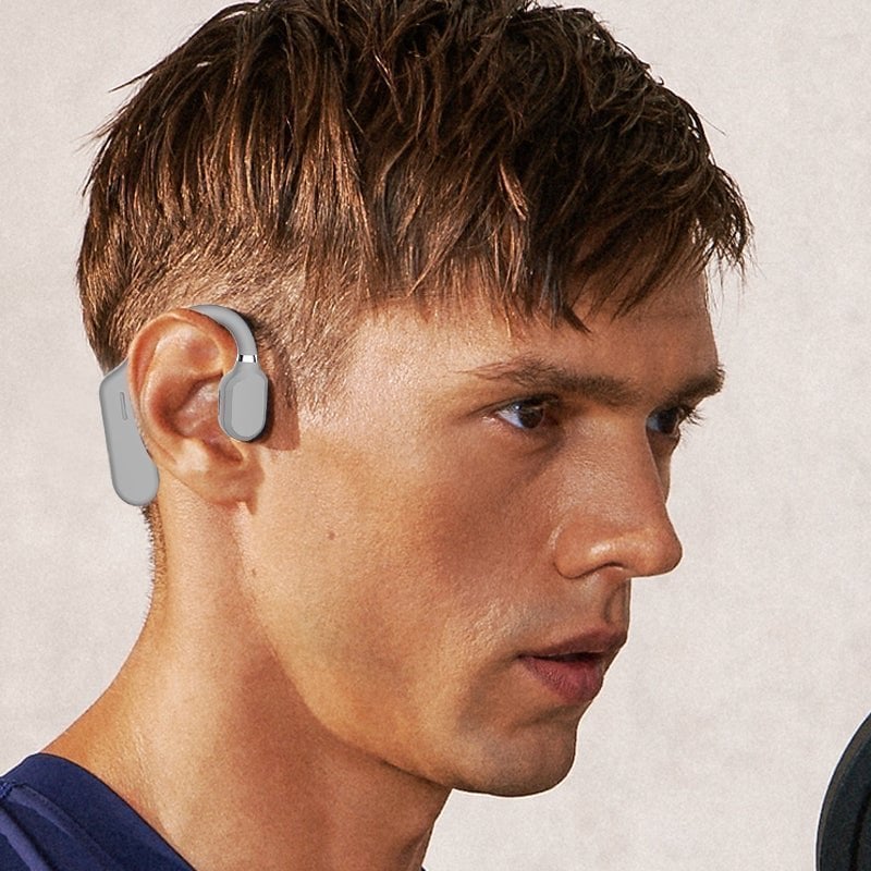 Bone Conduction Open Ear Earbuds with Bluetooth 5.2 | Wraparound Fit That Leaves the Canal Free | 4 Colors