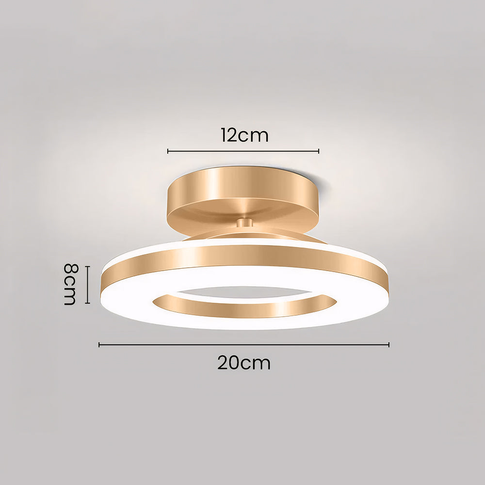 Modern LED Ceiling Light | 3 Sizes and 3 Finishes Available | Flush Mount with Cool, Warm, or 3-Color Switch