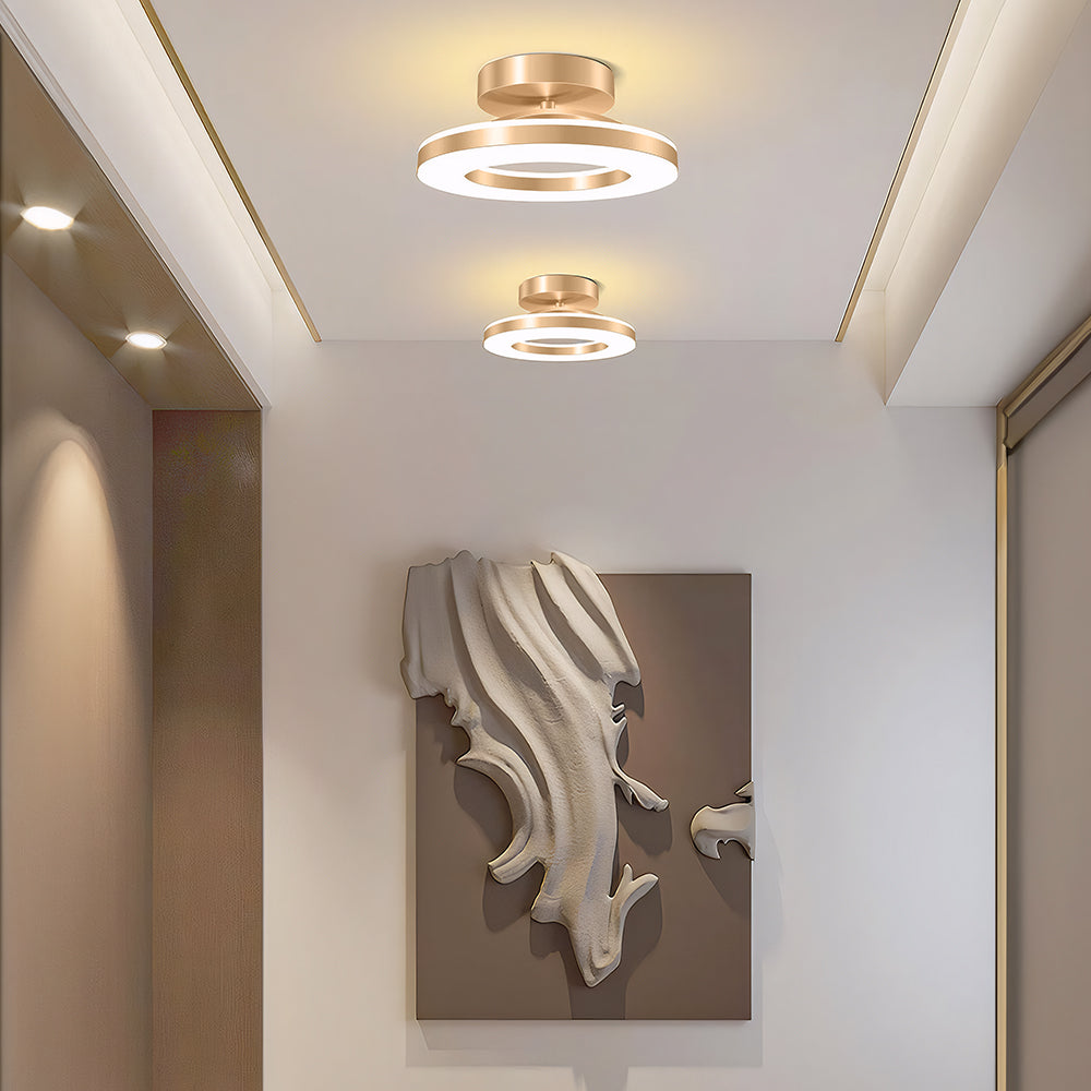 Modern LED Ceiling Light | 3 Sizes and 3 Finishes Available | Flush Mount with Cool, Warm, or 3-Color Switch