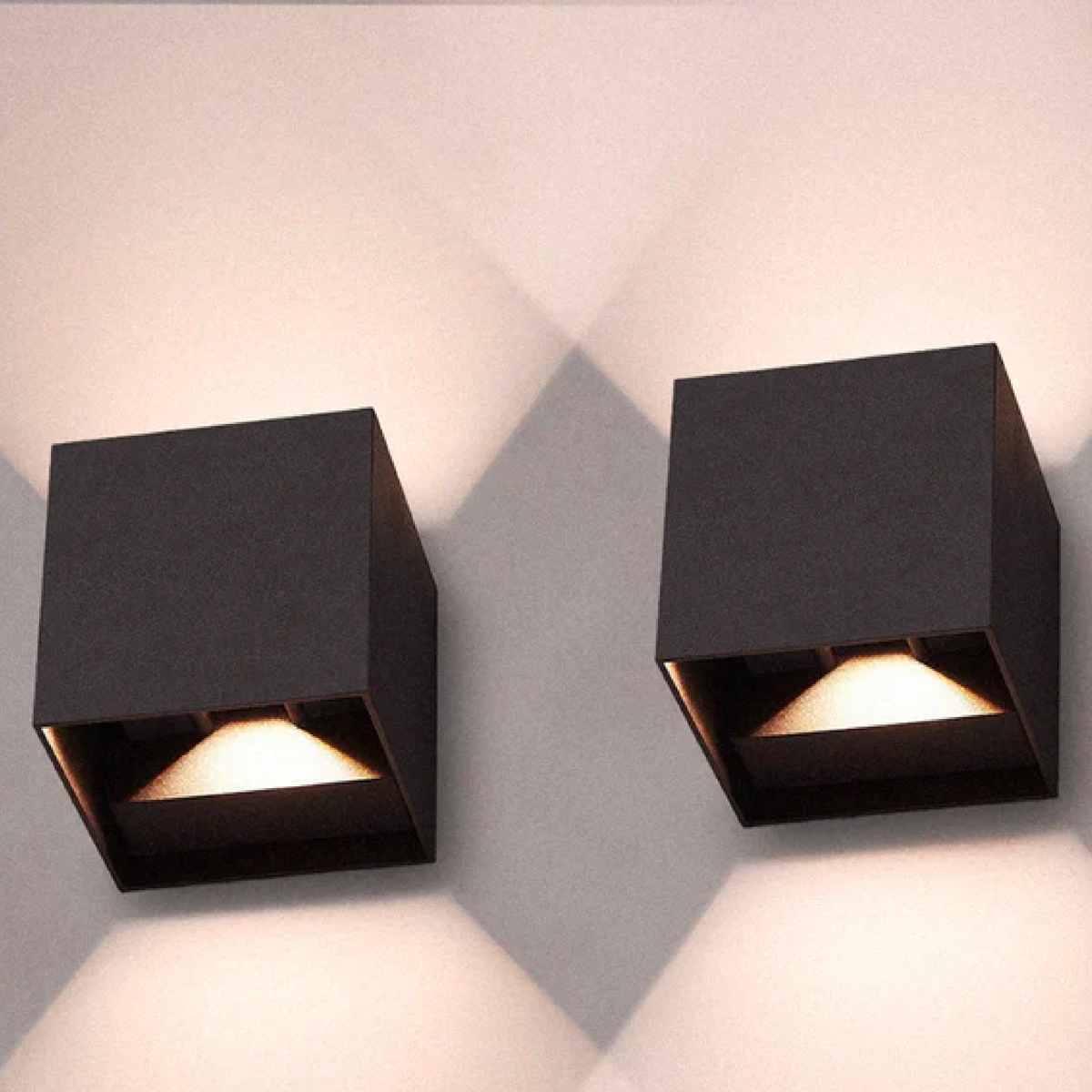 Wireless LED Wall Lights Set of 2