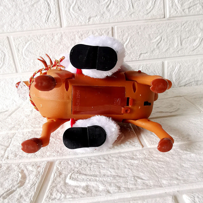 Santa Claus Riding Reindeer Christmas Decoration Figurine