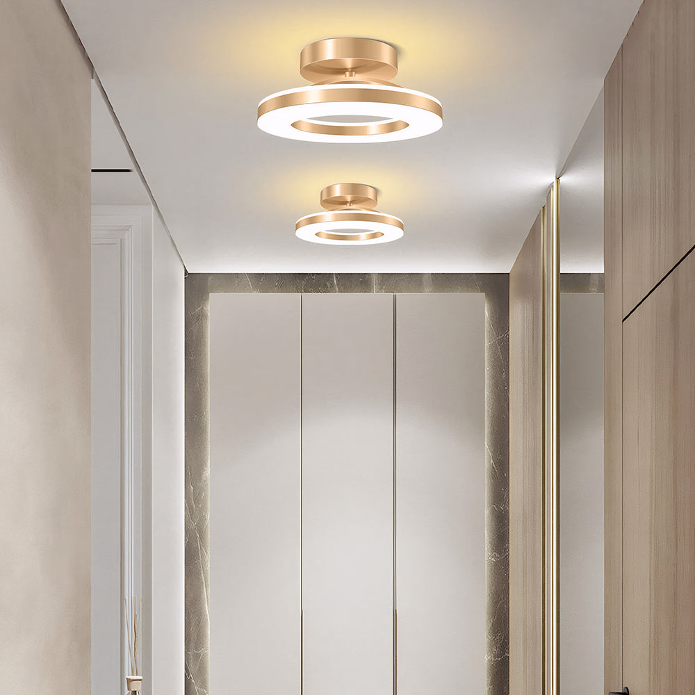 Modern LED Ceiling Light | 3 Sizes and 3 Finishes Available | Flush Mount with Cool, Warm, or 3-Color Switch