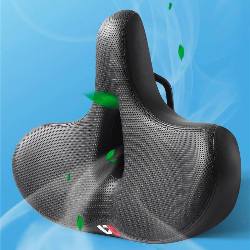 Extra-Wide Padded Bike Saddle | Supportive Cushioned Design | A Comfortable Replacement for Standard Bike Seats