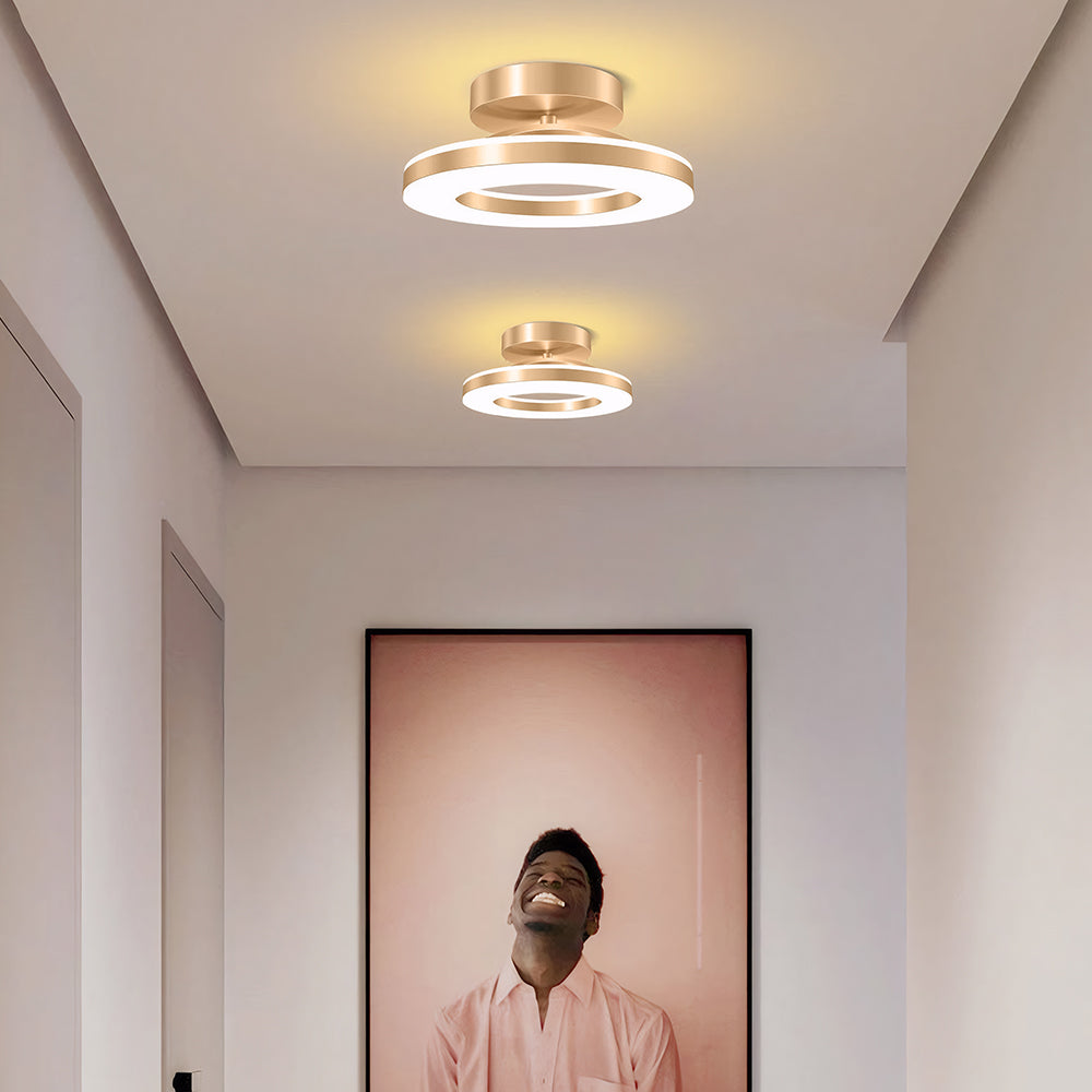 Modern LED Ceiling Light | 3 Sizes and 3 Finishes Available | Flush Mount with Cool, Warm, or 3-Color Switch