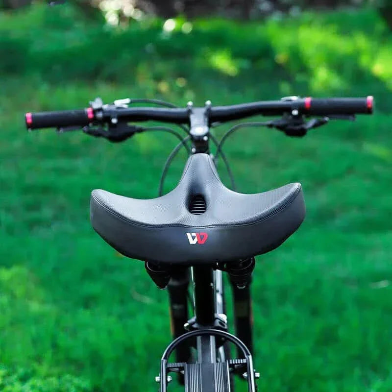 Extra-Wide Padded Bike Saddle | Supportive Cushioned Design | A Comfortable Replacement for Standard Bike Seats