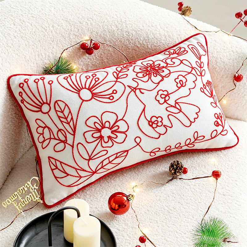Christmas Throw Pillow Covers for Couch with Festive Designs