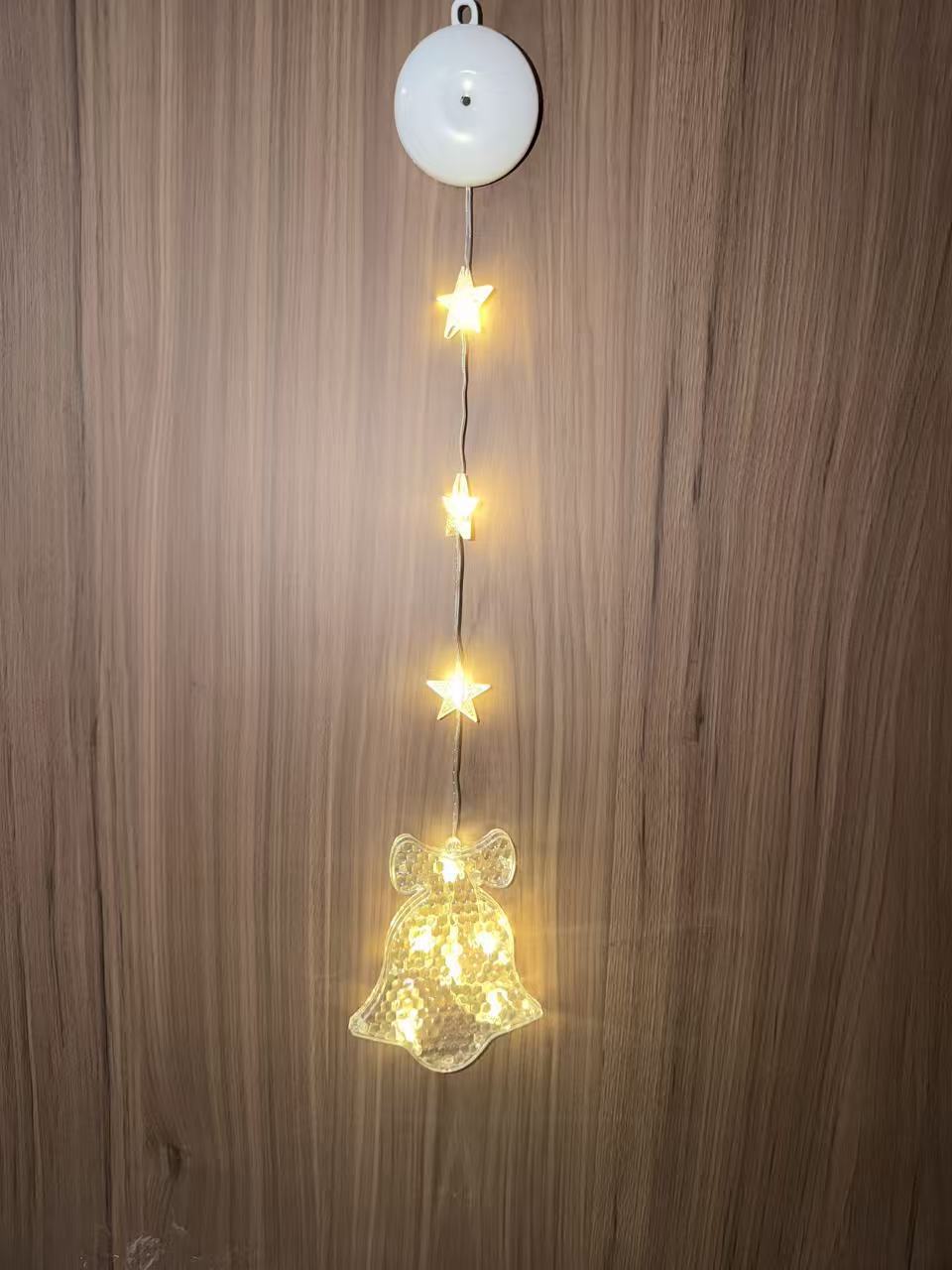 LED Christmas Window Lights with Suction Cup and Timer