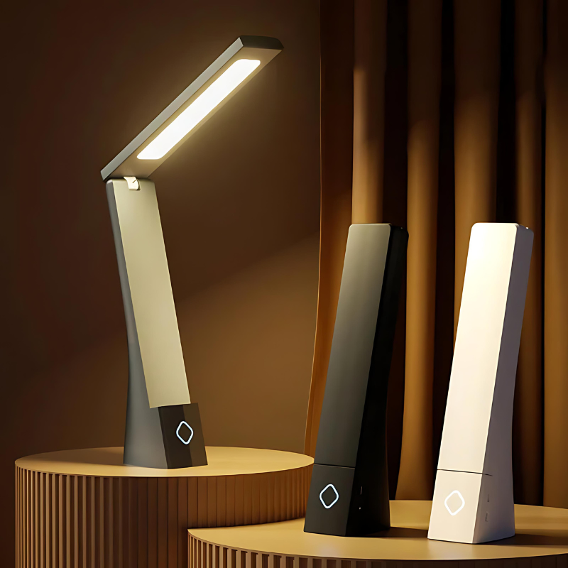 Foldable LED Table Lamp with Touch Control | Adjustable, Space-Saving Design | Flexible Lighting for Desks and Workspaces
