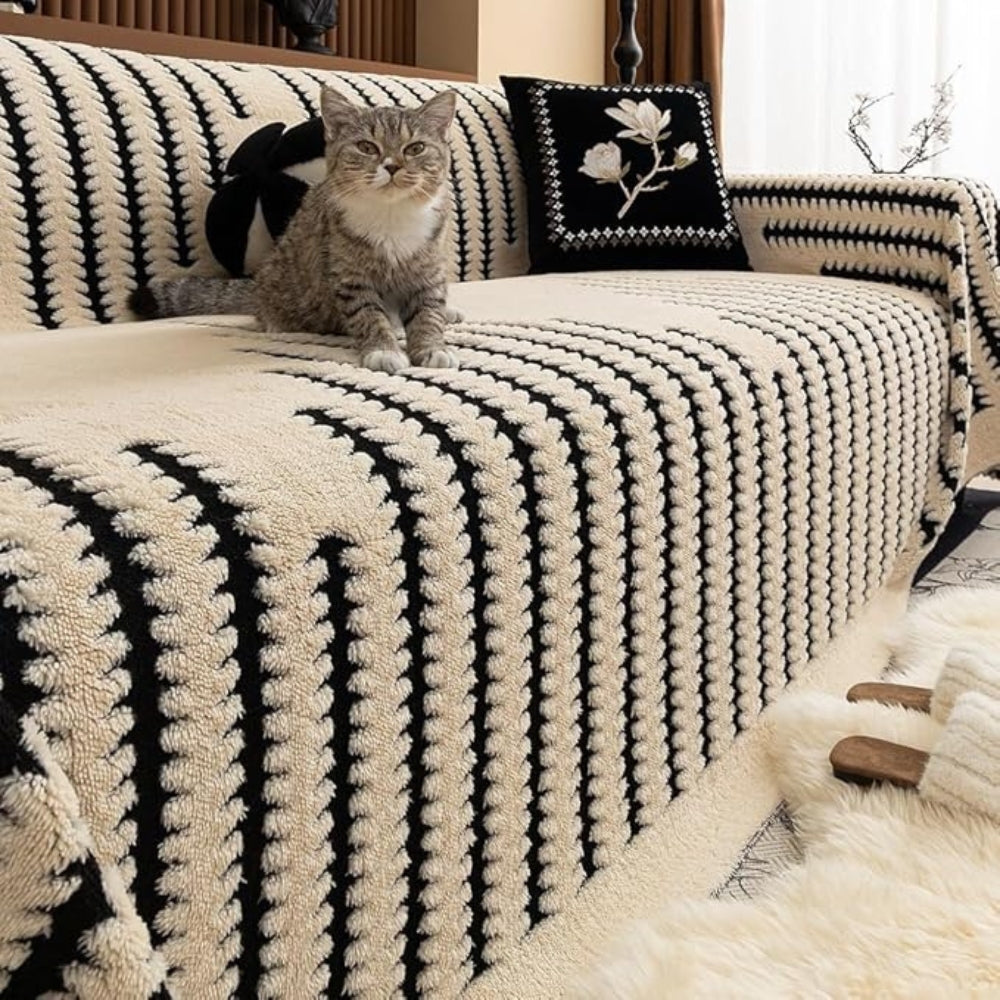Plush Tufted Sofa Cover | Textured Slipcover Design | A Soft, Refreshed Look for Any Sofa