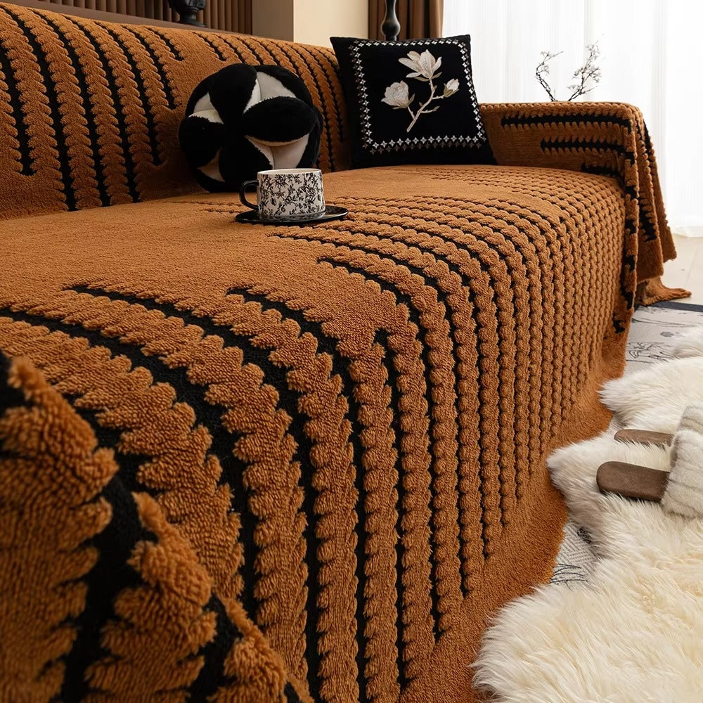 Plush Tufted Sofa Cover | Textured Slipcover Design | A Soft, Refreshed Look for Any Sofa