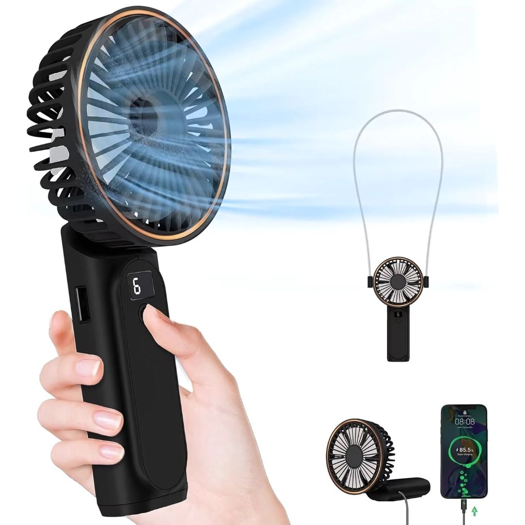 Compact Mini Hand Fan for Quick Cooling | USB Rechargeable, Lightweight | Ideal for Travel & Everyday Use