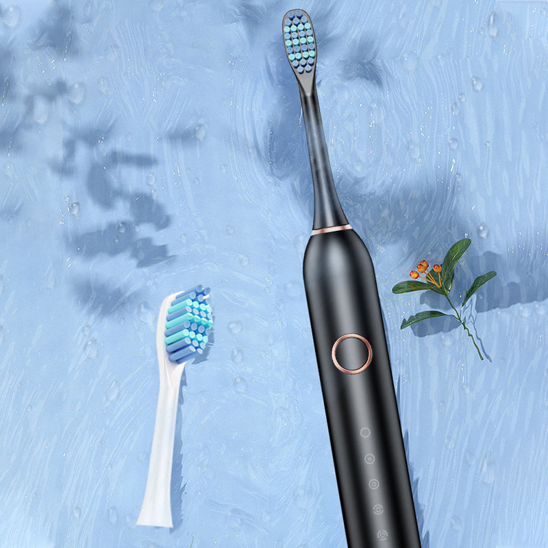 Electric Toothbrush with 40,000 VPM Sonic Motor | Two-Minute Timer and Three Intensity Levels | IPX7 Rated for Bath and Shower