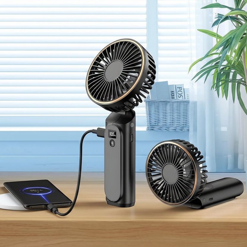 Compact Mini Hand Fan for Quick Cooling | USB Rechargeable, Lightweight | Ideal for Travel & Everyday Use