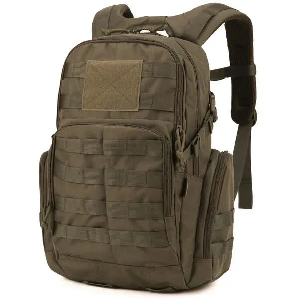 Tactical Backpack Water-Resistant Synthetic Material | 6.6 Gallon Capacity | Molle Webbing for Hiking, Travel, and Daily Carry