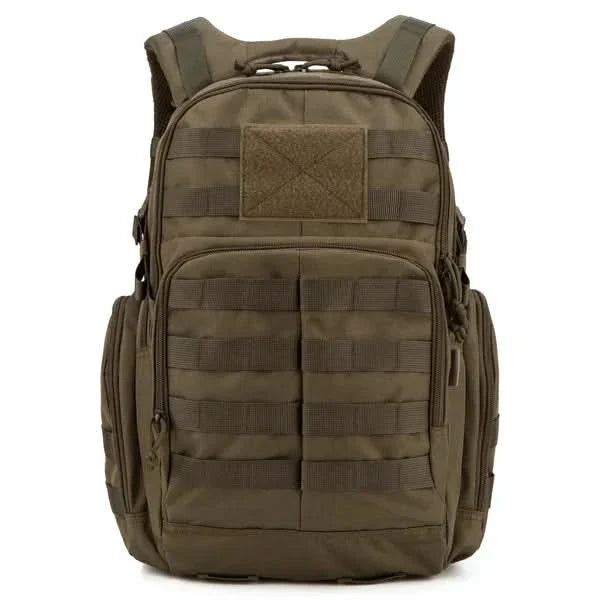 Tactical Backpack Water-Resistant Synthetic Material | 6.6 Gallon Capacity | Molle Webbing for Hiking, Travel, and Daily Carry