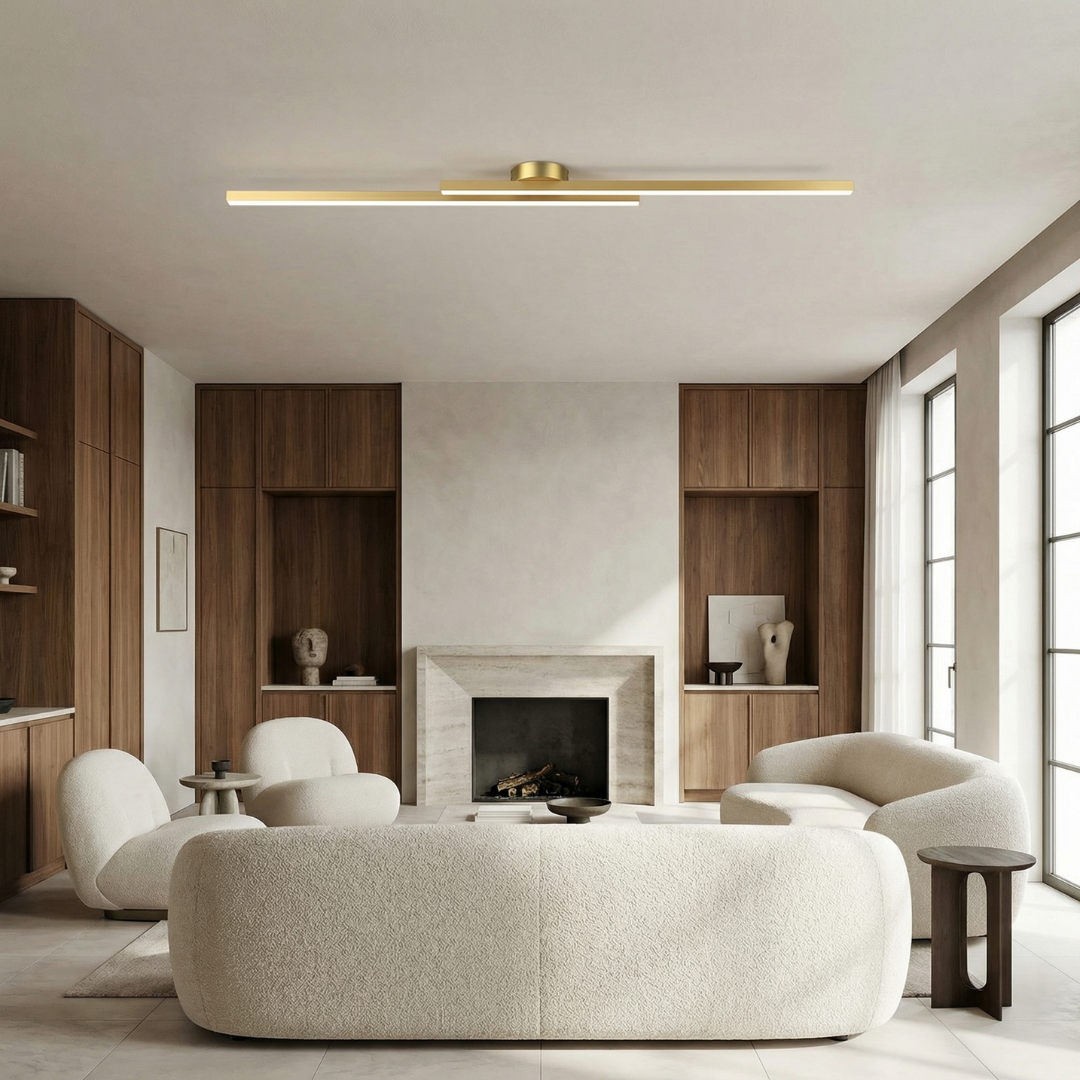 Modern Aluminum LED Ceiling Light | Slim Circular Design | Consistent Illumination for Living Rooms and Bedrooms