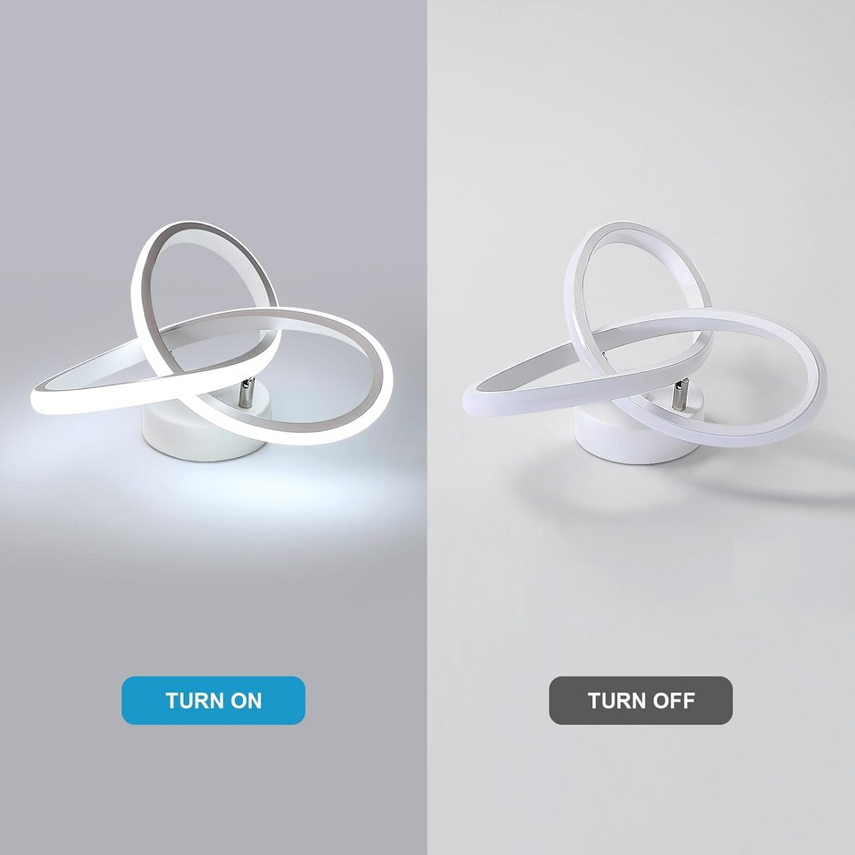 White LED Ceiling Light | Circular Flush Mount Design | Even Illumination for Hallways and Living Rooms