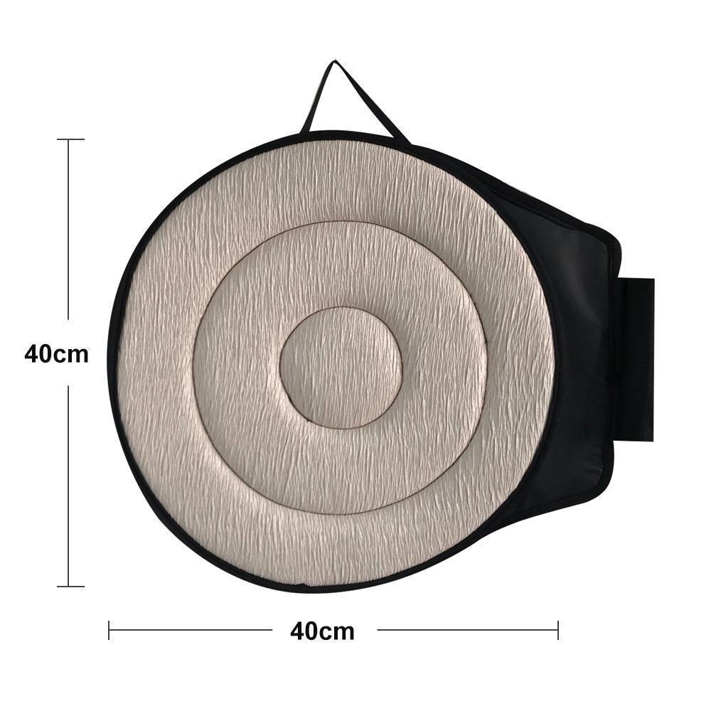 Swivel Seat Cushion That Turns 360 Degrees, 15.7 Inches Across | Non-Slip Textured Underside | Black, Beige, Coffee or Red
