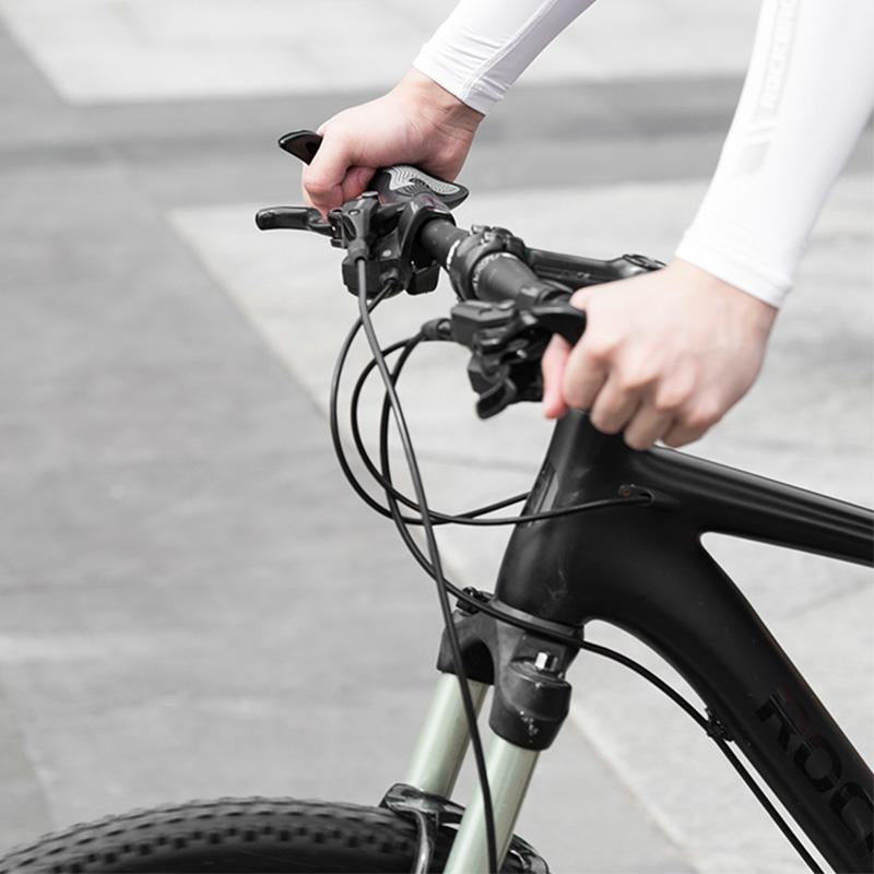 Ergonomic Bike Grips in Silicone and Aluminum Alloy | Fit 22.2 mm Handlebars, Angle Adjustable | Bicycle Accessories