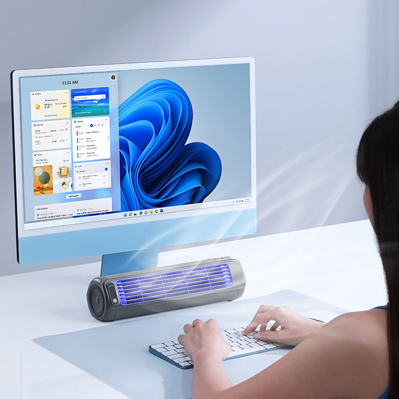 Wireless Rechargeable Air Cooler with Water-Based Cooling | Cordless Design | USB Recharge for Desk or Bedside Use