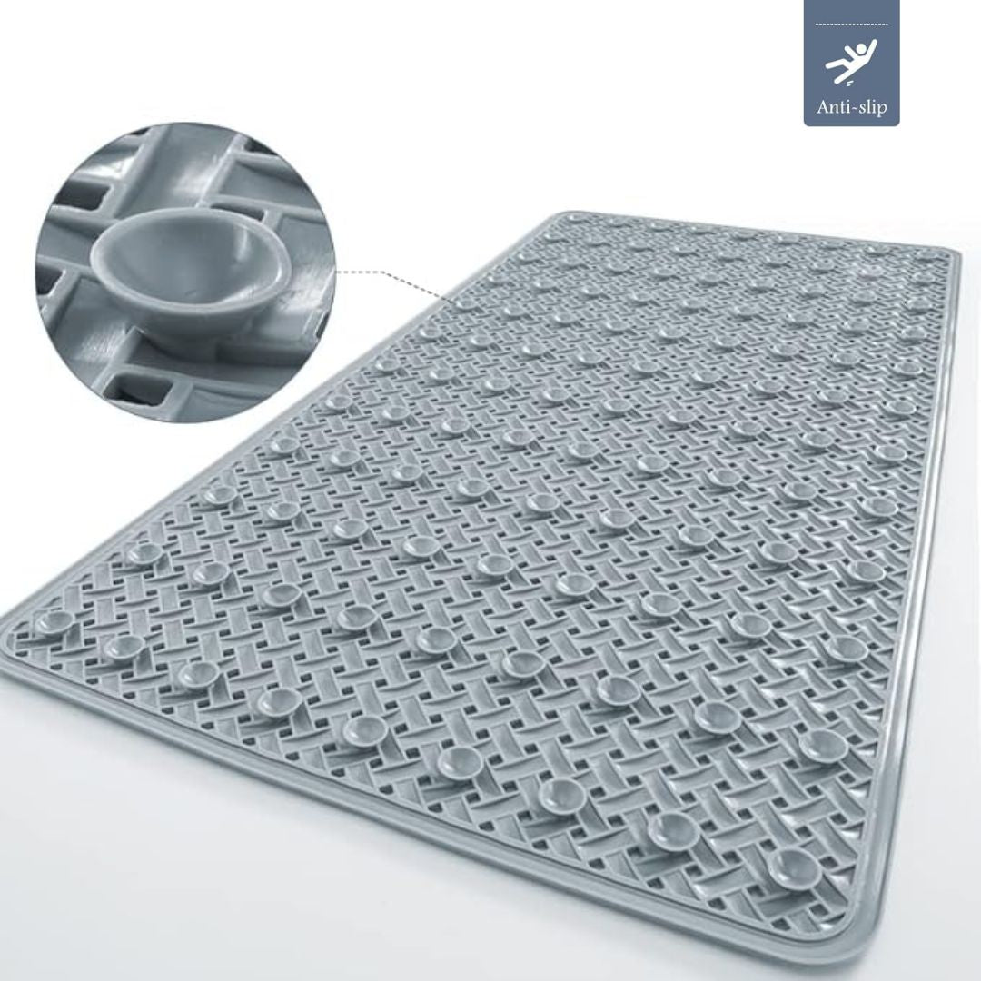 Non-Slip Shower Mat with Grip Design | Extra Traction on Wet Surfaces | Easy to Position and Remove