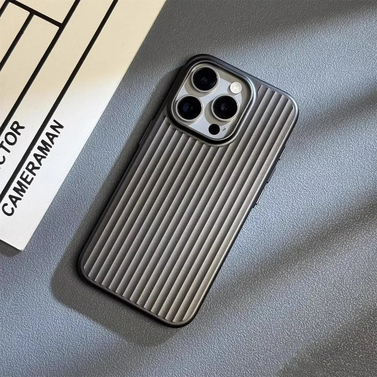 Ultra Slim Shockproof Phone Case for iPhone 13 to 16 Pro Max | Ribbed Grip Back with Raised Camera Edges