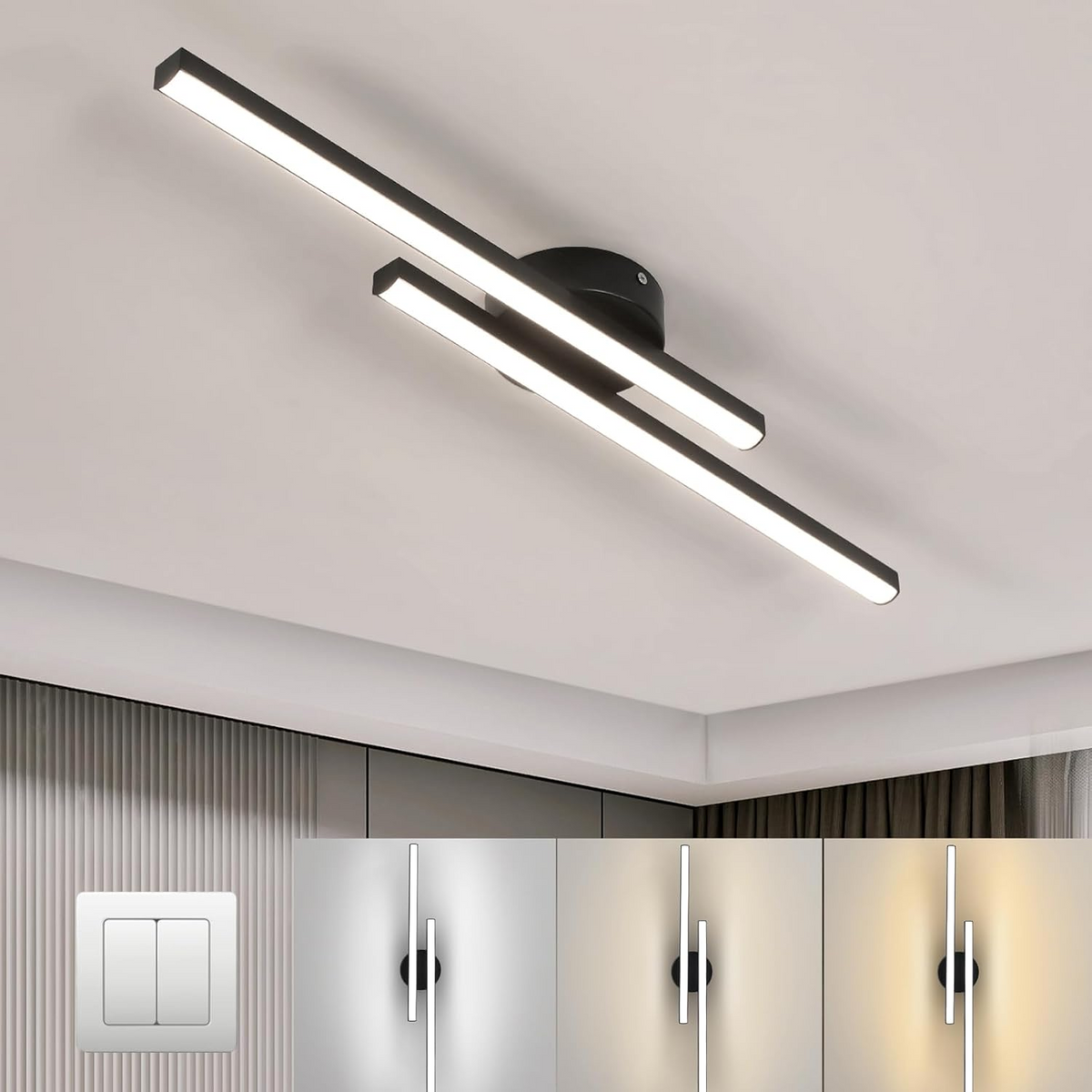 Modern Aluminum LED Ceiling Light | Slim Circular Design | Consistent Illumination for Living Rooms and Bedrooms