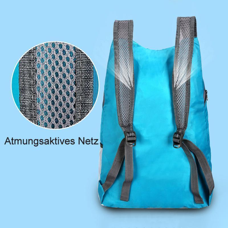 Foldable Travel Backpack That Packs Into Its Own Pouch | Lightweight 30D Nylon Daypack for Hiking, School or Carry-On