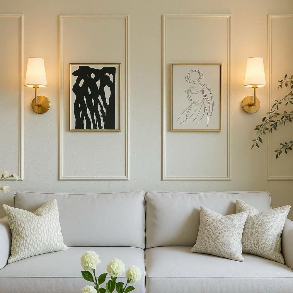 Wireless Wall Sconce Lights 2-Pack | Remote Control Included | No Wiring Needed for Bedrooms and Hallways