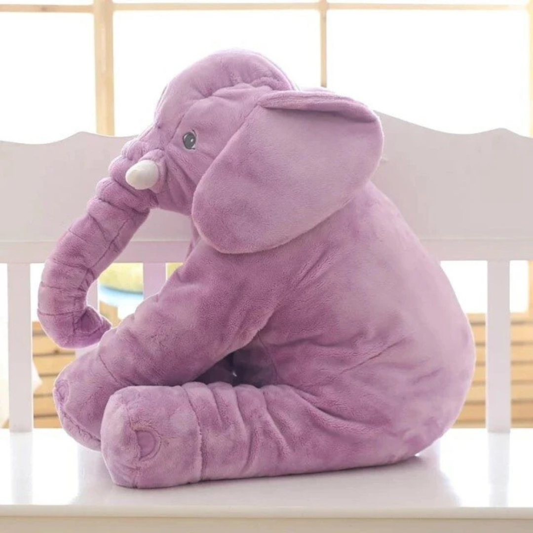 Plush Elephant Cushion with Soft Filled Interior | Lightweight Design | Decorative Pillow for Sofas, Beds, and Chairs