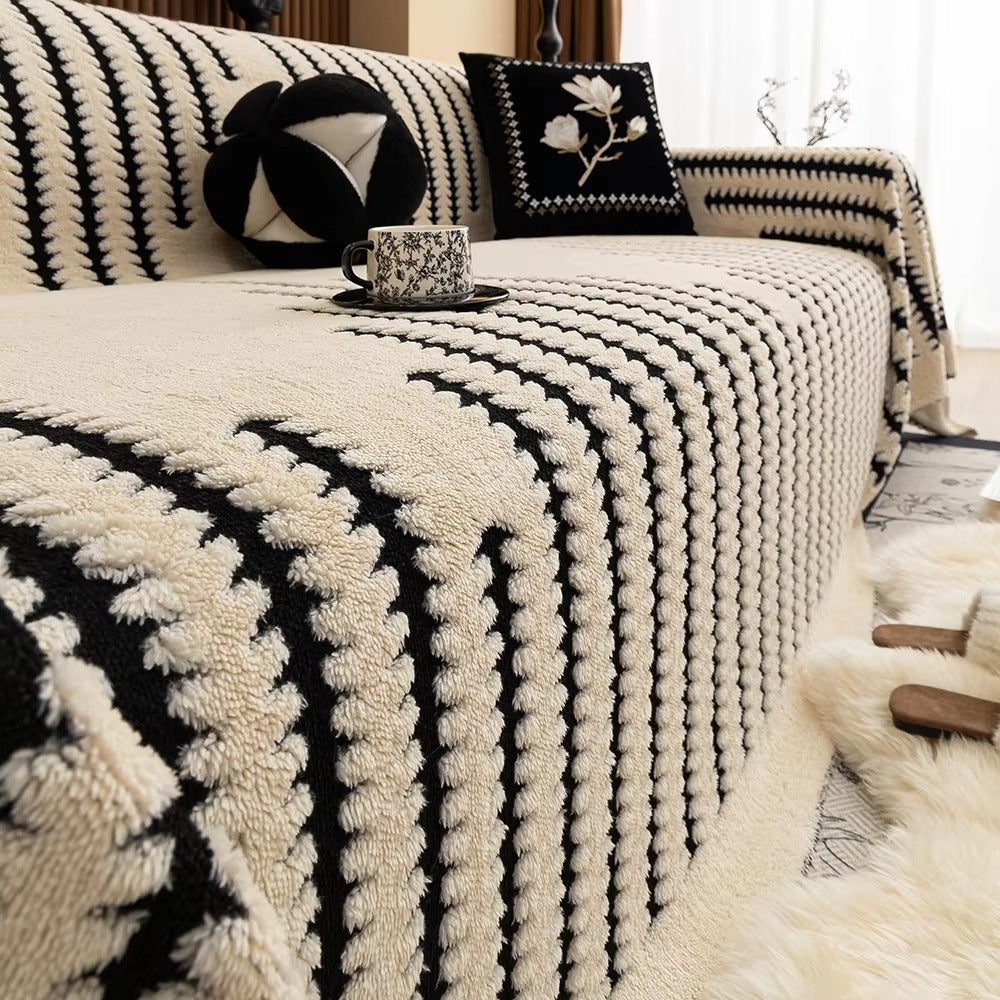 Plush Tufted Sofa Cover | Textured Slipcover Design | A Soft, Refreshed Look for Any Sofa