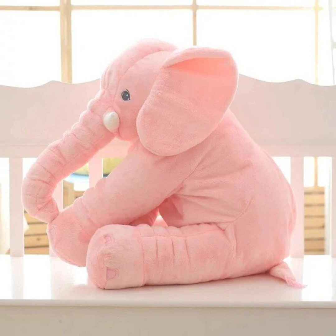 Plush Elephant Cushion with Soft Filled Interior | Lightweight Design | Decorative Pillow for Sofas, Beds, and Chairs