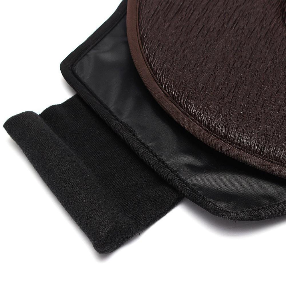 Swivel Seat Cushion That Turns 360 Degrees, 15.7 Inches Across | Non-Slip Textured Underside | Black, Beige, Coffee or Red
