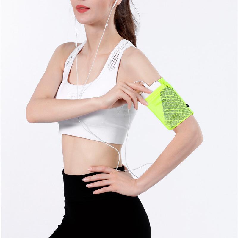 Running Armband Phone Pouch for Keys and Cards | Stretch Sleeve with a Side Opening | Wear on the Arm or Wrist in S to L
