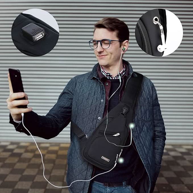 Waterproof Sling Bag with Crossbody Design | Single-Strap, Hands-Free Carry | Keeps Essentials Dry While Traveling