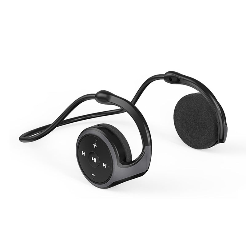Wireless Bluetooth Head Phones with a Neckband | On Ear Headphones with Built In MP3 Player | microSD up to 32 GB, 10 Hours