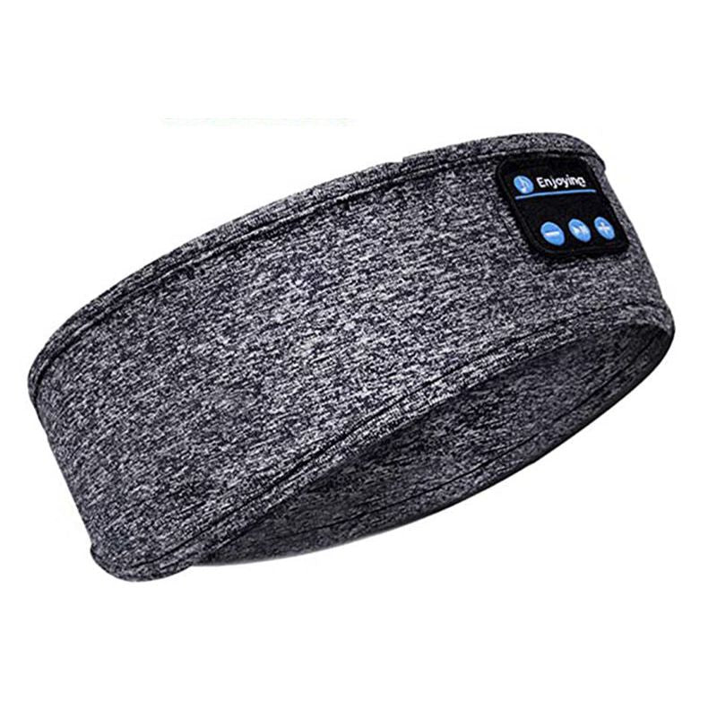 Wireless Bluetooth Sleep Headband with Flat Removable Speakers | Washable Band That Blocks Light | Good Headphones for Gym