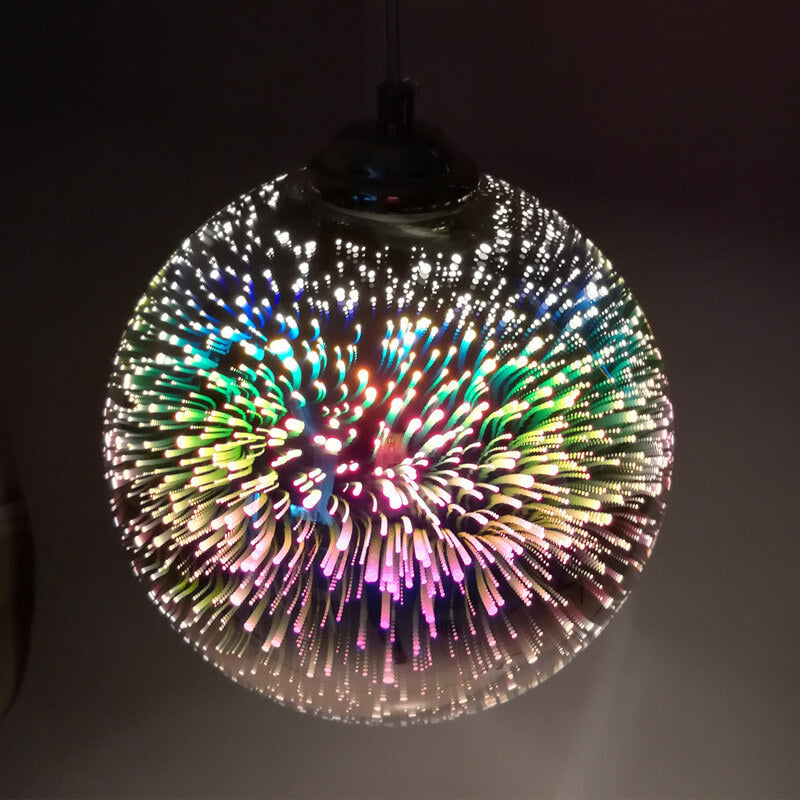 3D Firework Pendant Light | Layered Colorful Design | A Bold Ceiling Statement for Living Rooms and Dining Areas