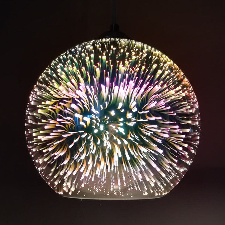 3D Firework Pendant Light | Layered Colorful Design | A Bold Ceiling Statement for Living Rooms and Dining Areas
