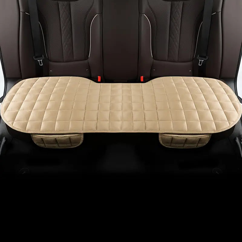 Full-Coverage Car Seat Cushion for the Rear Bench | Non-Slip Padded Cover with Adjustable Straps | 5 Colors