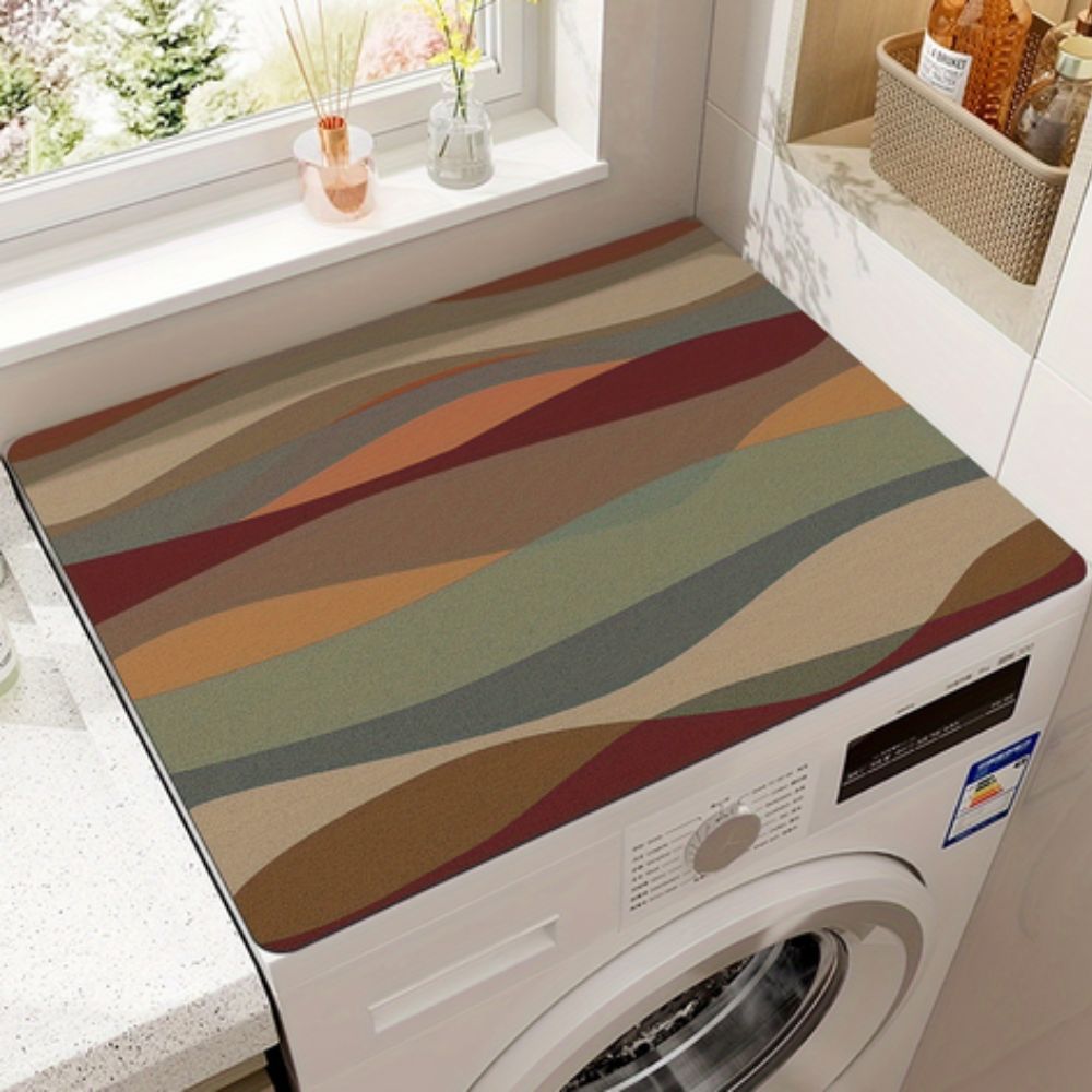 Appliance Top Mat with Mandala Design | Protective and Decorative | Fits Washing Machines and Flat-Top Appliances