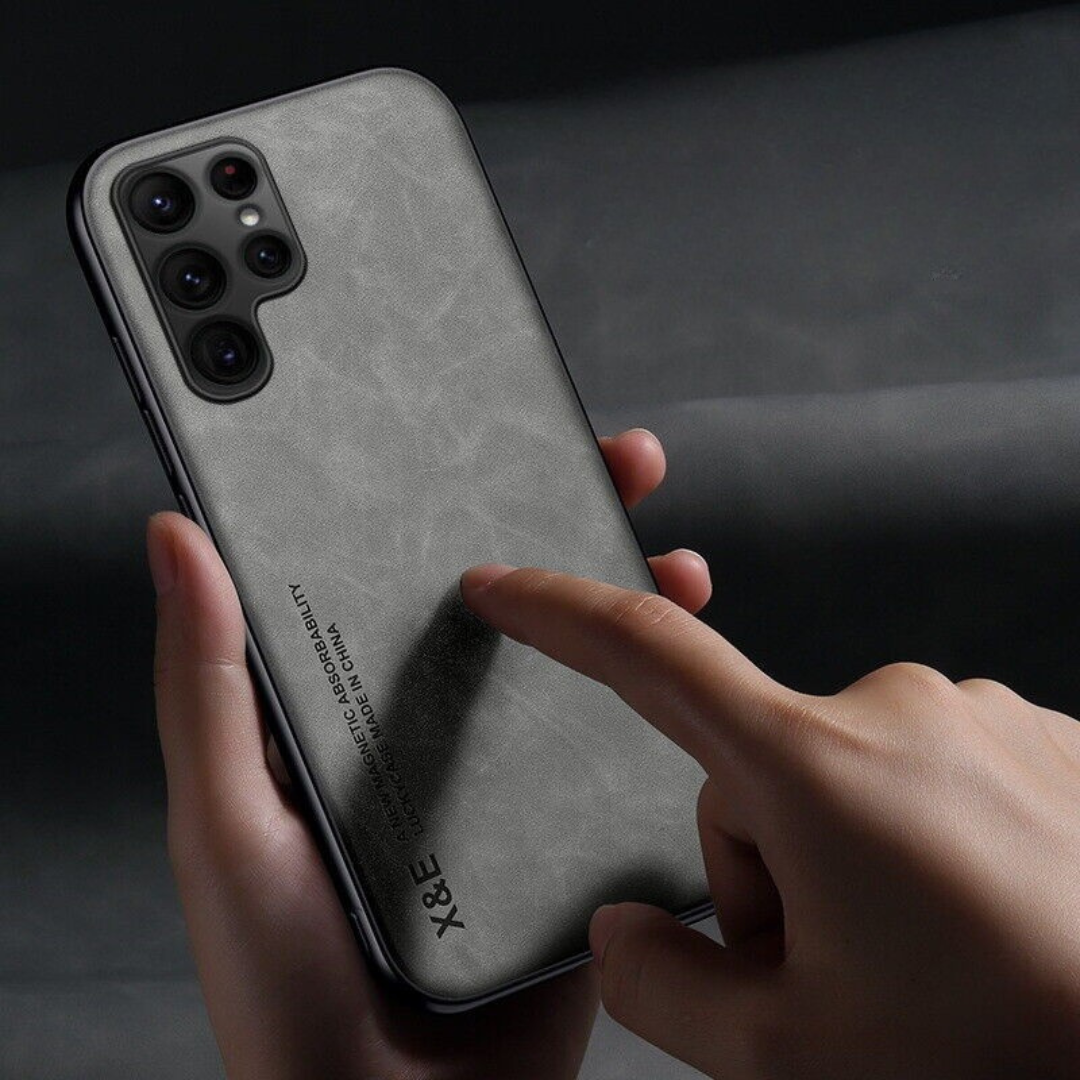 Phone Covers for Samsung Galaxy S Series and Note Models | Raised 1.5 mm Camera Rim, Fine Grip Finish | Magnetic, Four Colors