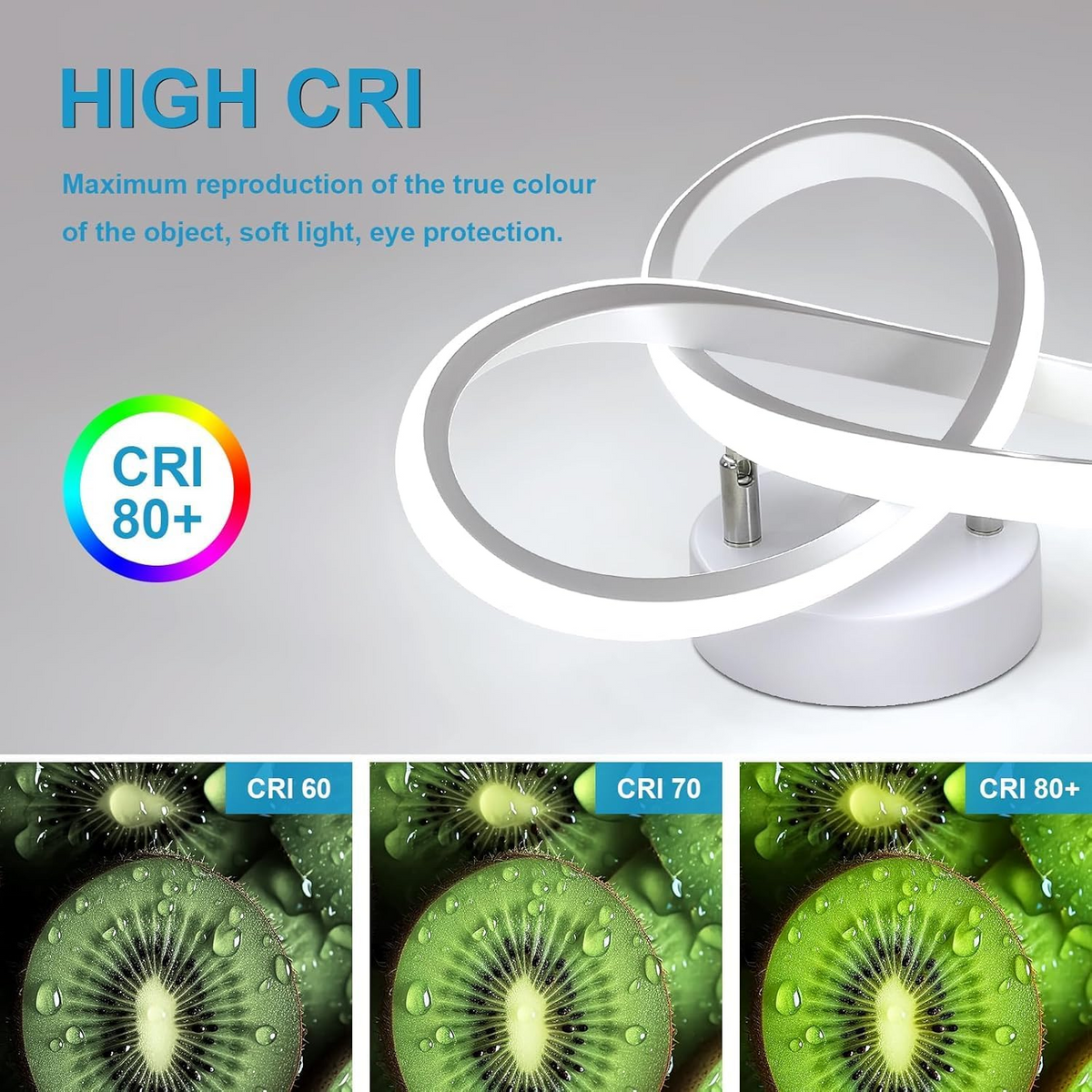 White LED Ceiling Light | Circular Flush Mount Design | Even Illumination for Hallways and Living Rooms
