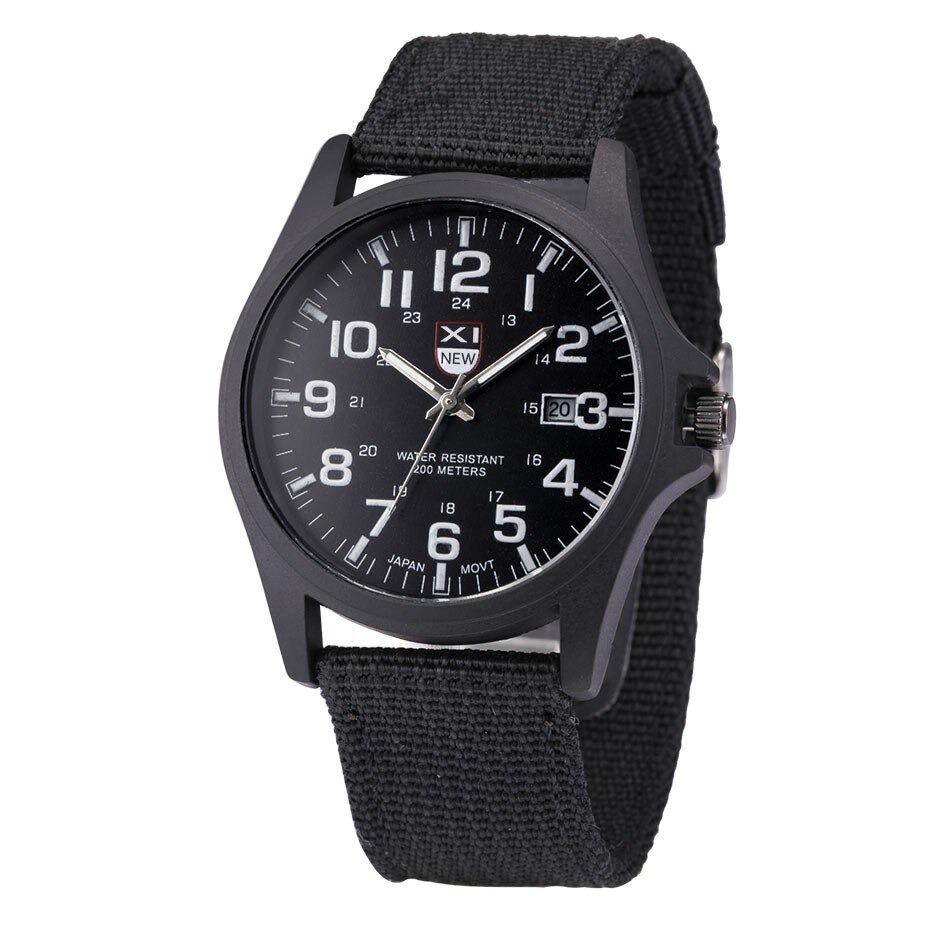 Tactical Military Style Waterproof Watches for Men | Stainless Steel Case on a Silicone Strap, Stopwatch and Date