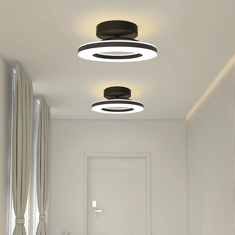 Modern LED Ceiling Light | 3 Sizes and 3 Finishes Available | Flush Mount with Cool, Warm, or 3-Color Switch