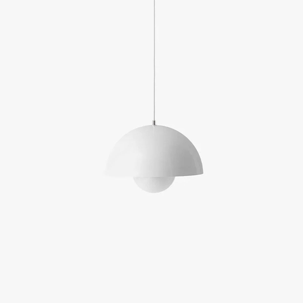 Danish Flower Pendant Light | Layered Metal Shade Design | Available in White, Green, or Pink