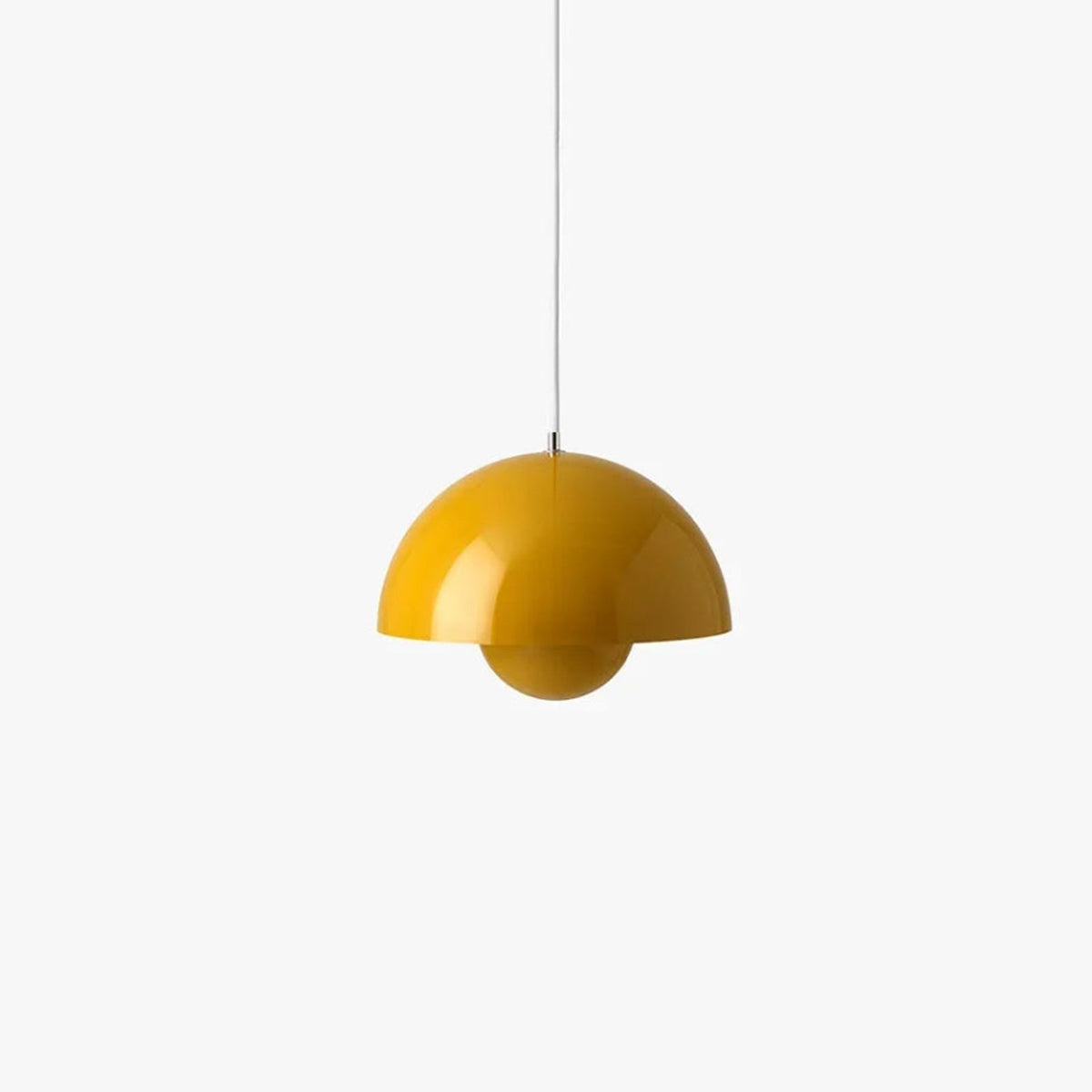 Danish Flower Pendant Light | Layered Metal Shade Design | Available in White, Green, or Pink
