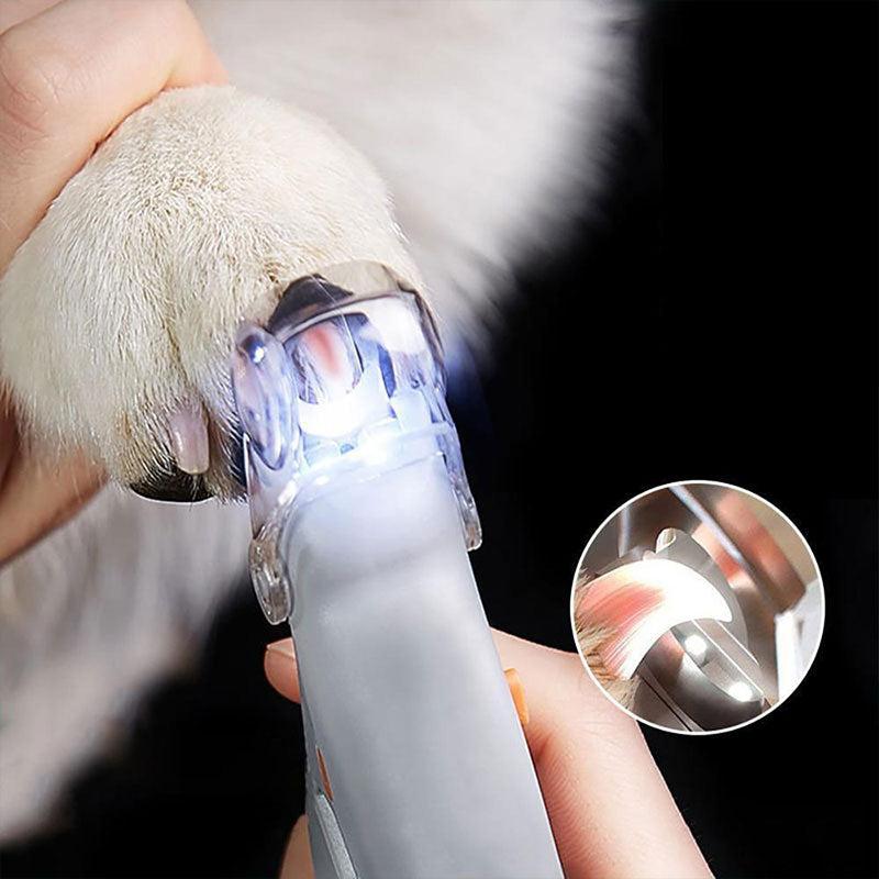 Dog Nail Cutter with LED Light and a Clear Magnifying Cap | Shows the Quick So You Do Not Cut Too Short | Also for Cats and Small Pets