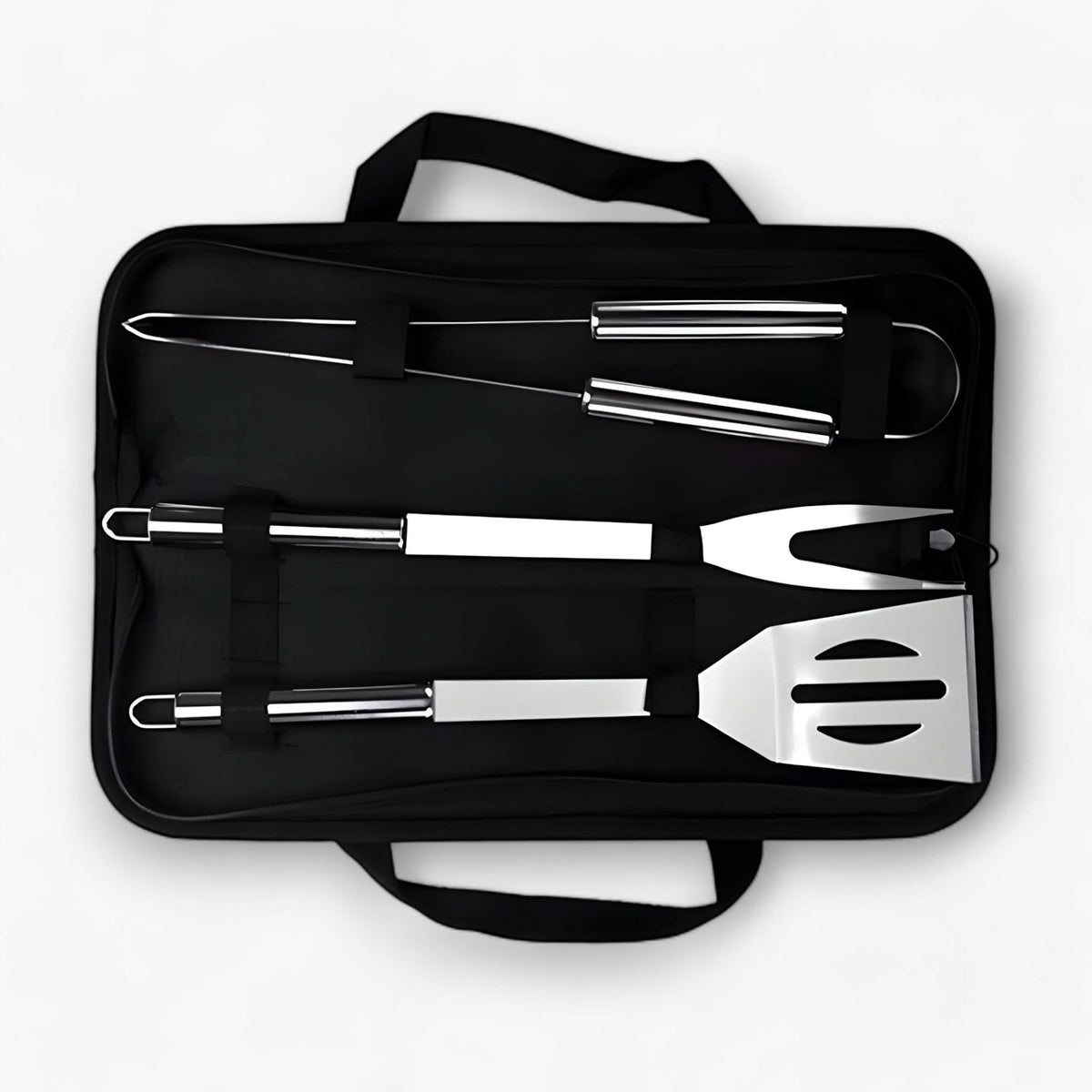 Stainless Steel BBQ Tool Set with Carry Case | Multiple Grilling Utensils Included | Durable Design for Repeated Use